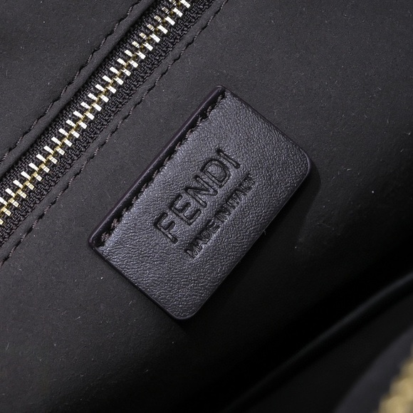 Fendi Monogram Black and Brown Shoulder Bag - Picture 8 of 9